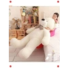 160 cm Papyonlu Beyaz Dev Peluş Ayı - Özel Hediye