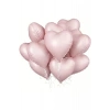 18 inç Pembe Retro Kalp Folyo Balon - 5 Adet