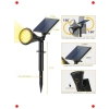 18W Güneş Enerjili LED Bahçe Spotu, Su Geçirmez