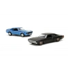 1969 Chevrolet Camaro ve 1968 Dodge Charger Model Araba Seti