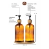 2li Bambu Standlı Cam Sıvı Sabunluk Seti, 475 ml