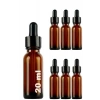 20 ml Metal Kapaklı Damlalık Şişe, 6 Adet