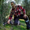 20Volt akülü kömürsüz dal budama makası, pratik kullanım