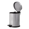 3 Litre Kapasiteli Pedallı Çöp Kovası, Gri Renk