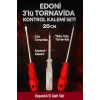 3lü Tornavida Kontrol Seti, 20 cm Uzunluk