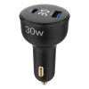 30W LED Ekranlı Type-C ve USB-A Araç Şarj Aleti