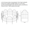 330 cm Siyah Bahçe Çiti Seti - 10 Parça Mini Bahçe ve Hobi Kullanımı