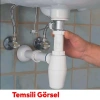 38 cm Süzgeçli Körüklü Sökülebilir Lavabo Taşı Gider Borusu
