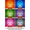 3D Askeri Stormtrooper Led Lamba, 3 Boyutlu Tasarım