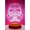 3D Askeri Stormtrooper Led Lamba, 3 Boyutlu Tasarım