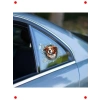 3D Avustralya Çoban Köpeği Araç Cam Stickerı, Kırık Efekt