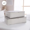 4lü Gri Renk Baza Altı Hurç Seti, Ocean Home Textile