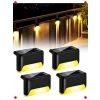 4lü Solar LED Bahçe Merdiven Çit Lambası Gün Işığı