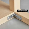 40x40x15 mm Metal Köşebent, Duvar Sabitleme Aparatı