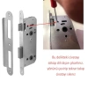 45 mm İç Silindirsiz Gömmeli Banyo Kilidi, Dayanıklı Metal