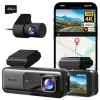 4K Ön ve Arka Dash Cam, Gece Görüş ve WiFi Özellikli