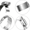 5 ADET Paslanmaz Çelik Hortum Kelepçesi 13x19 mm Ayarlanabilir