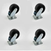 50 mm Tekerlekli Dayanıklı Sanayi Tekeri Seti, 4lü