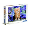 500 Parça Yetişkin Puzzle, Ginger Cat In Flowers Temalı