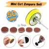 53lü Zımpara Seti, 50 mm Taban Matkap Uyumlu, Karışık Grit