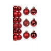 6 Adet Kırmızı 5 cm Yılbaşı Süs Topu