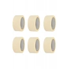 6 Adet Maskeleme Bandı - 48mm x 25m, Kağıt Bant