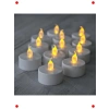 6lı Pilli Led Tealight Mum Seti | Sıcak Sarı