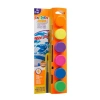 6 Renkli Fosforlu Tempera Seti, Yıkanabilir Fırçalı