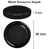 67 ml Şeffaf Kavanoz Seti, Metal Kapaklı, 6 Adet