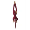 70 cm Kırmızı Peluş Maymun Oyuncak, Yapışkanlı Eller