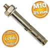 8 Adet Çelik Dübel, M10x85 mm, Raf Montajı İçin Uygun