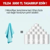 8li Krofiber Tezlik Bezi, Mutfak İçin Leke Bırakmaz