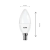 8.5W LED Mum Ampul, 3000K Sarı Işık ile Enerji Tasarrufu