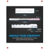 88 Tuş Katlanır Dijital Piyano (USB MIDI, Şarjlı Pil)