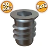 8x13 mm Çinko Metal Dübel - 50 Adet Paket