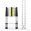 9 Basamaklı Paslanmaz Teleskopik Merdiven, 2.6 mt