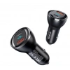 95W Araç Çakmak Şarjı, Dijital Göstergeli, Type-C ve USB Girişi