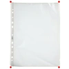 A4 Delikli Poşet Dosya | 100 Adet Buzlu Şeffaf