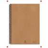 A4 Kareli Spiralli Kraft Kapak Defter (140 Sayfa)