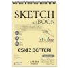 A4 Spiralli Eskiz Defteri, 50 Yaprak, 90 gr Kağıt