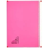 A4 Spiralli Karton Kapaklı Defter - Fuşya (144 Yp)