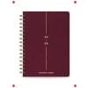 A5 Keten Spiralli 16 Aylık Akademik Ajanda Bordo