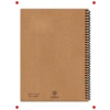 A5 Spiralli Kraft Kapaklı Kareli Defter