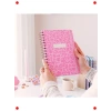 A5 Spiralli Süresiz Ajanda, Pembe Leopar Desenli