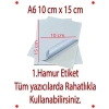 A6 Mat Etiket Kağıdı - 100 Yaprak, Güçlü Yapışkanlı