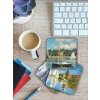 Ahşap Bardak Altlığı Seti, Claude Monet Temalı, 6lı