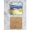 Ahşap Bardak Altlığı Seti, Claude Monet Temalı, 6lı