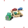 Ahşap Oyuncak Araba Taşıyıcı Seti