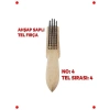 Ahşap Saplı Çok Amaçlı Tel Fırça No 4