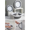 Akordiyon Katlanır Silikon Leğen, 10-5-2,7 Litre Kapasite